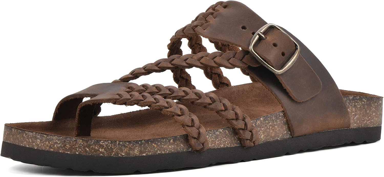 710PnU5DuKL._AC_SL1500_.jpg Braided Signature Comfort-Molded Footbed Sandal - Image 1