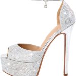 Round Open Toe Platform Clear High Heel Zip Up Sandals