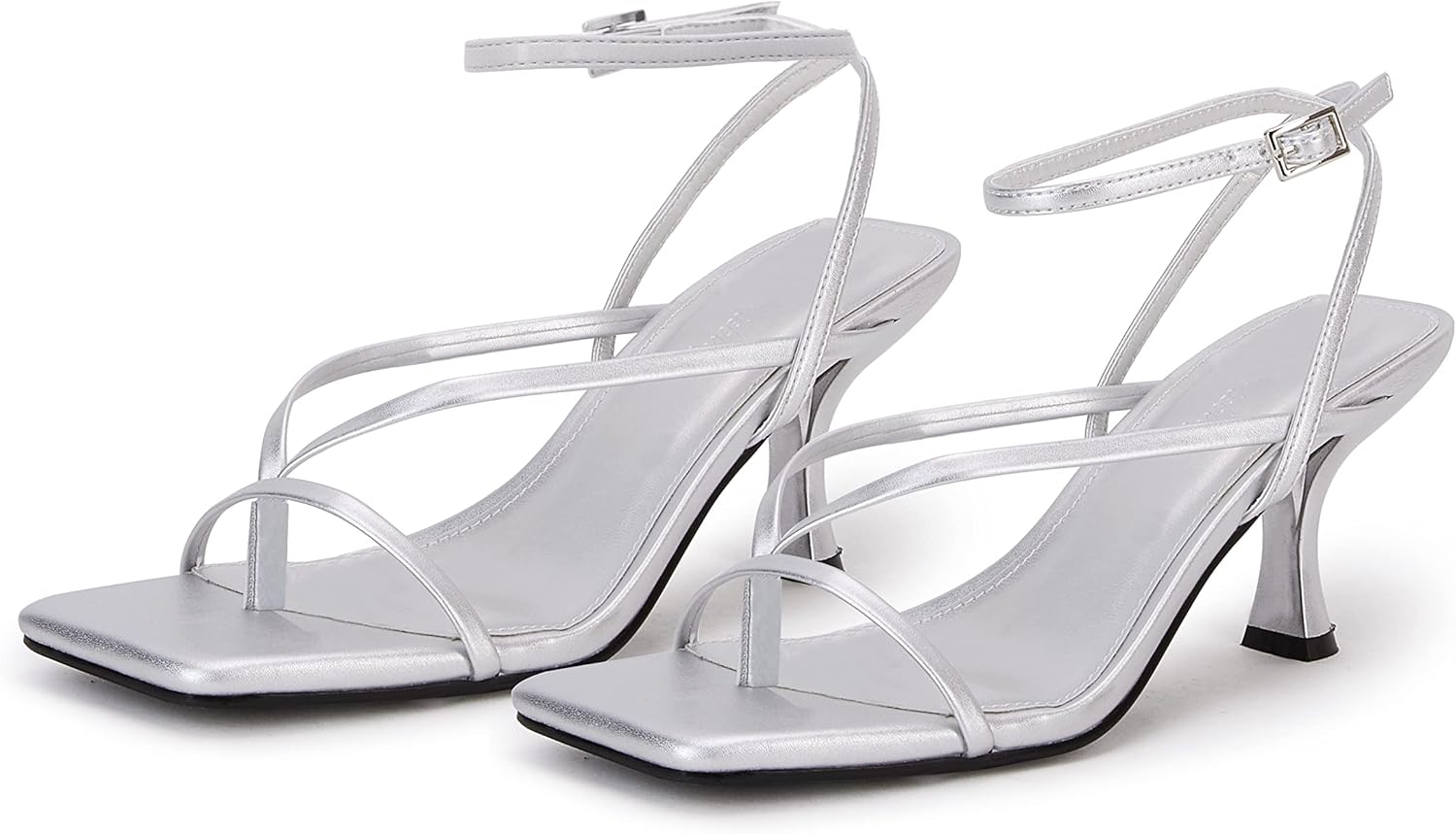 71Oys7yEf9L._AC_SL1500_.jpg lace-up high-heeled sandals, square-toe flip-flops, strappy party shoes - Image 1