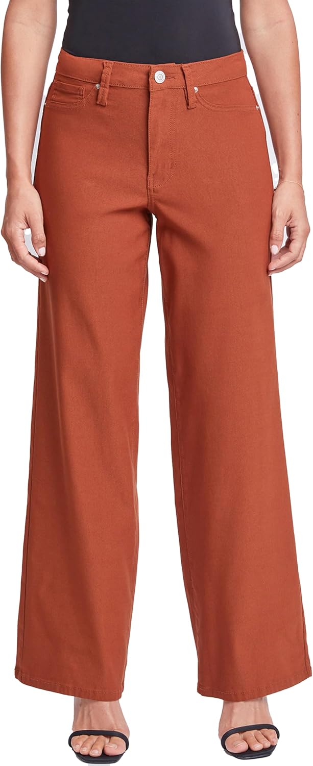 71Y1Bub6WJL._AC_SL1500_.jpg Women's High Rise Wide Leg Pants - Image 1