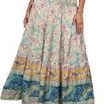 Summer Maxi Skirts for Women  Fashion  Long Skirt Trendy Floral High Waist A Line Beach Skirt Vacation Outfit